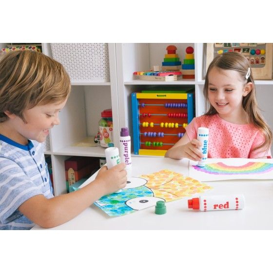 Do-A-Do Art Large dot flashsters. Rainbow colors. 