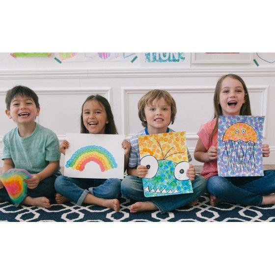 Do-A-Do Art Large dot flashsters. Rainbow colors. 
