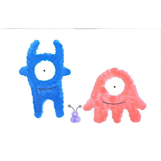 Do-A-Do Art Nagy dot flashsters. Royal Glow. 