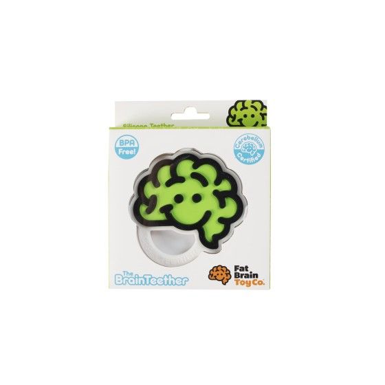 Fat Brain Toy Gryzak Mózg Zielony.