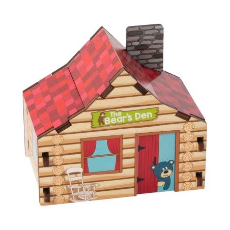 Fat Brain Toy architektonické kreslení 3D puzzle. Horská chata.