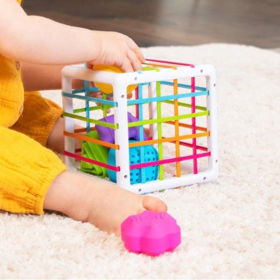 Cubo flexible de juguete con cerebro gordo InnyBin.