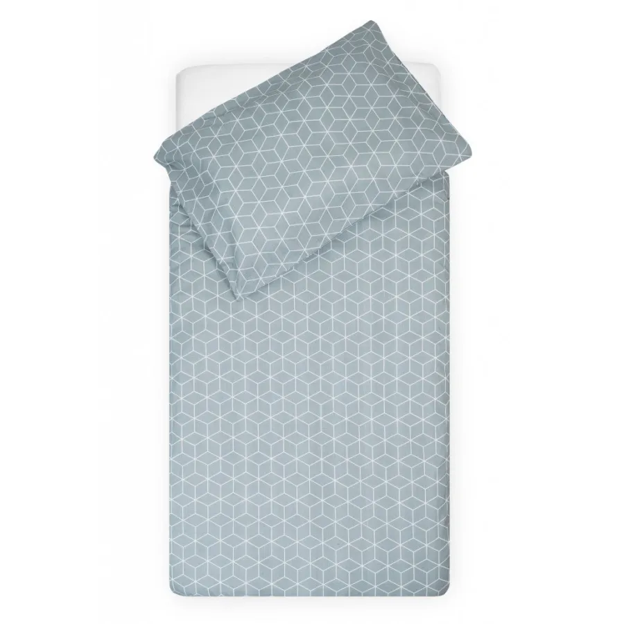 JOLLEIN BEDDING SET COOL GREEN GRAPHIC 100x140cm