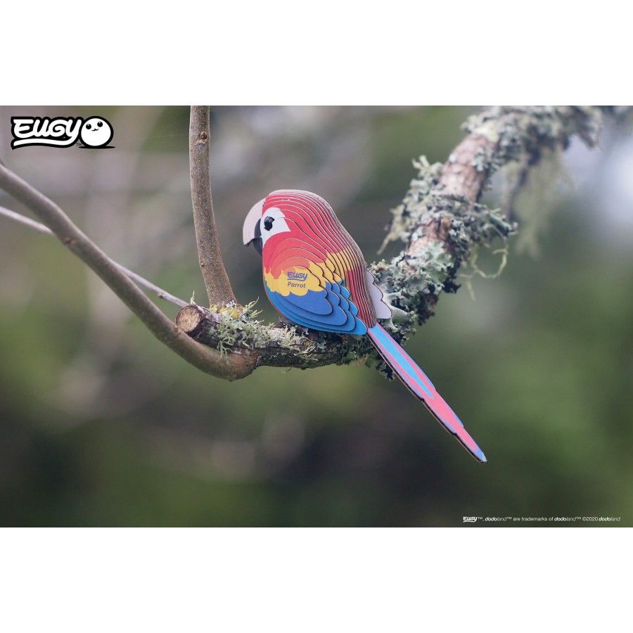 Eugy Parrot Eugy. Eco 3D puzzle. 