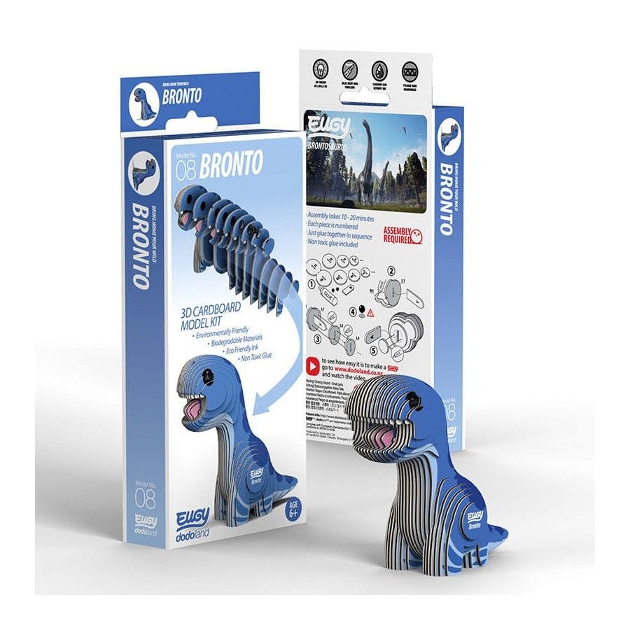 Eugy Dinozaur Bronto Eugy. Eko Układanka 3D. 