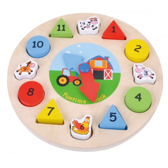 Sun Baby Puzzle Holzuhr