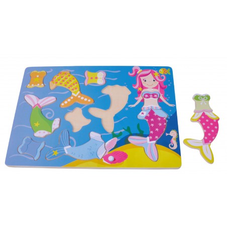 Sun Baby Puzzle sirena in legno