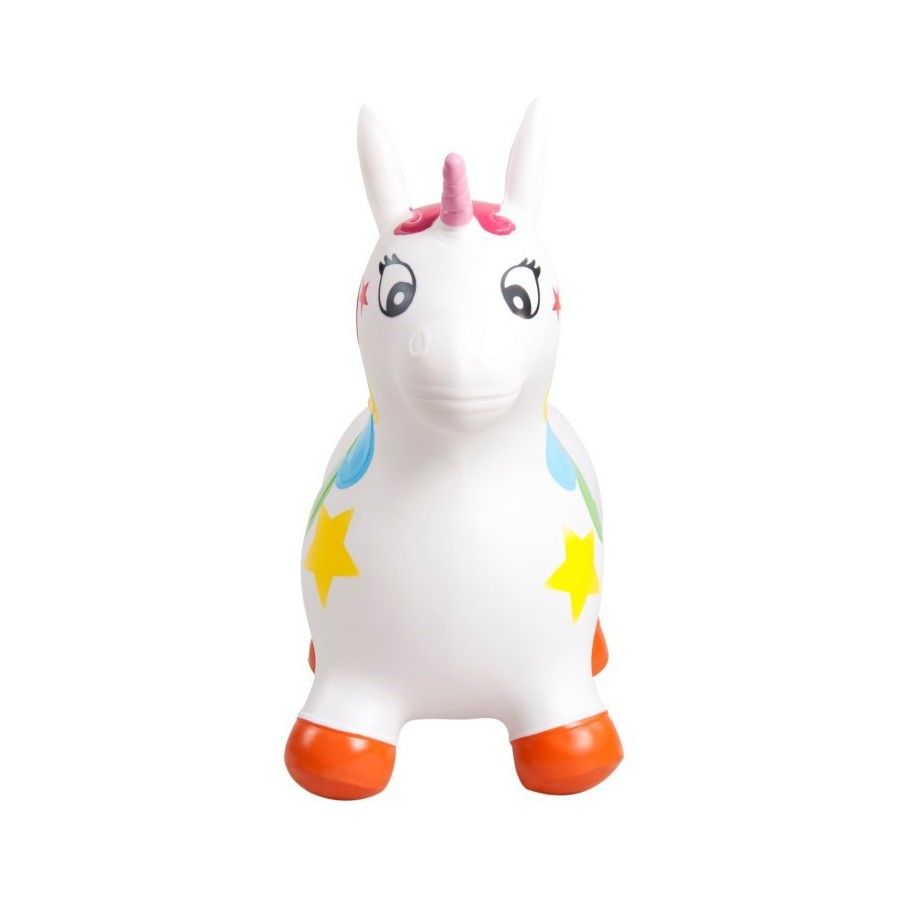Sun Baby Rubber-Einhorn-Springer - weiß