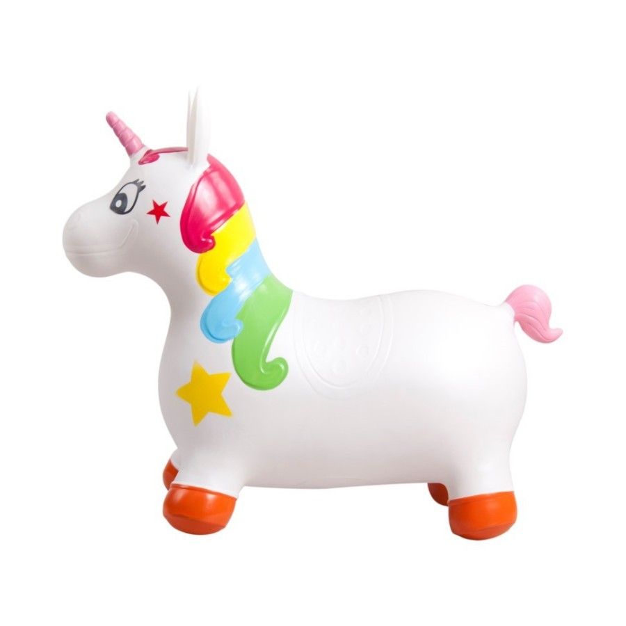 Sun Baby Sauteur de licorne en caoutchouc - blanc