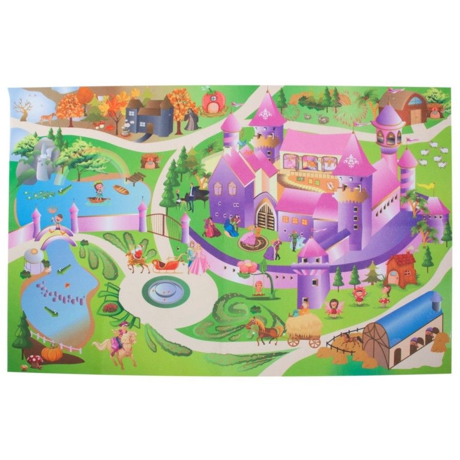 Sun Baby Mata Castle z autkami 120x80 cm