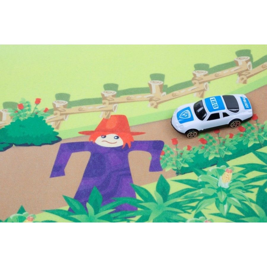 Sun Baby Tappetino ranch con auto 120x80 cm