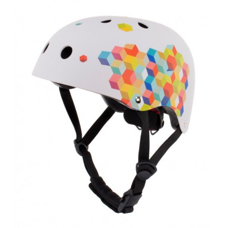 Sun Baby Casco M per bambini 3-7 anni con luce LED bianca cubica