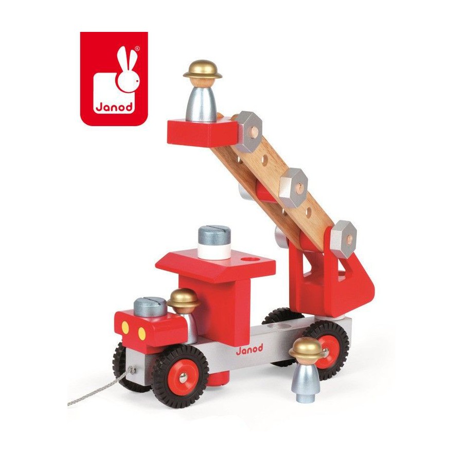 Fire truck to make a large wooden, Janod