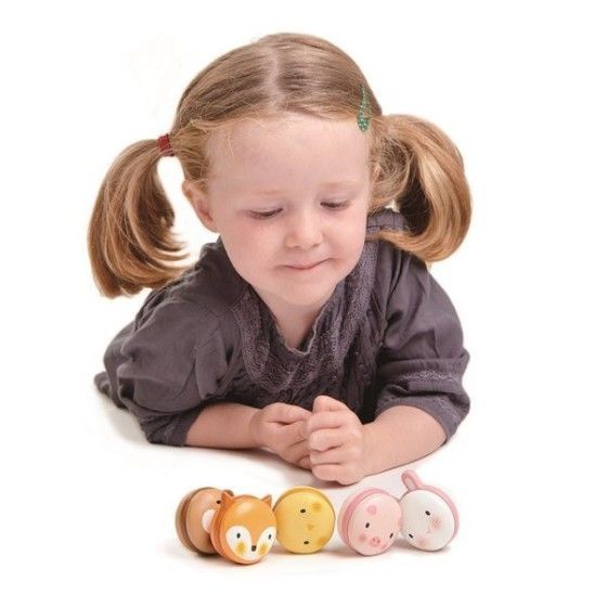 Tender Leaf Toys Drewniane ciasteczka - zwierzątka makaroniki