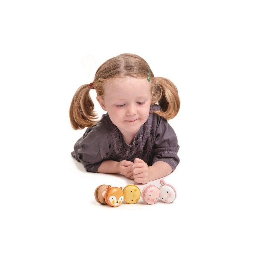 Tender Leaf Toys Drewniane ciasteczka - zwierzątka makaroniki