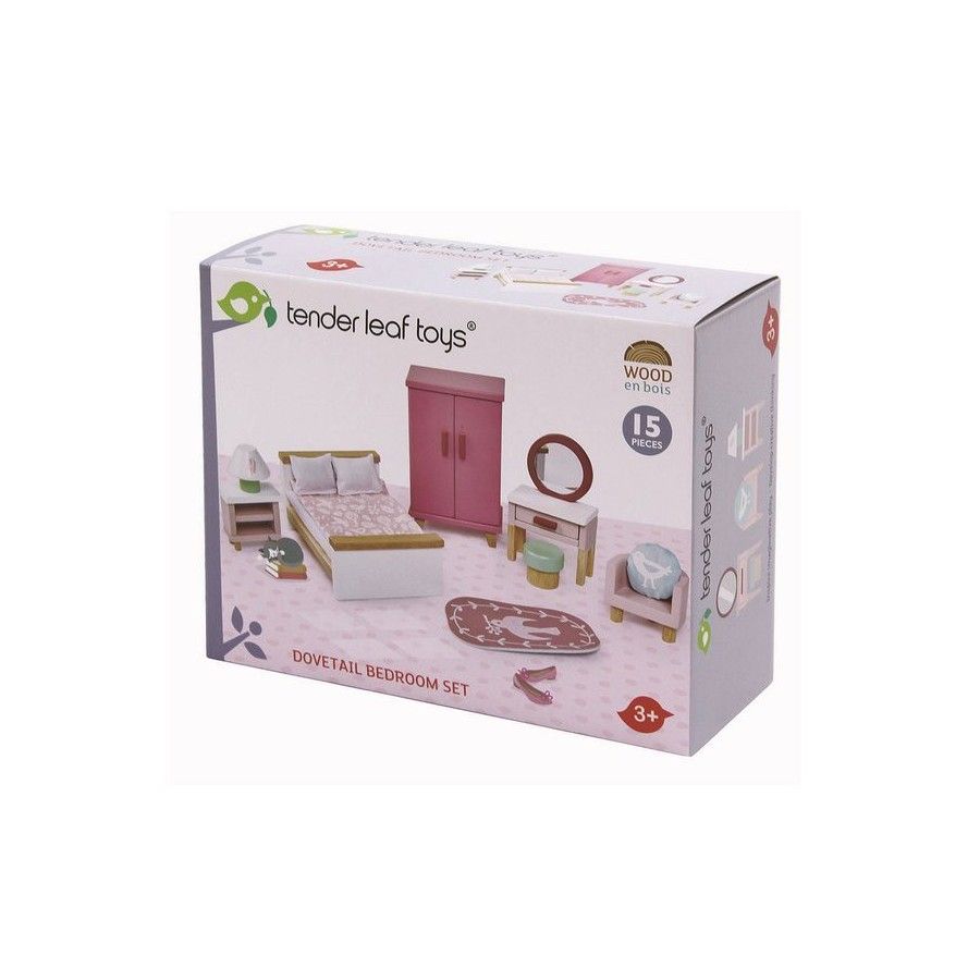 Tender Leaf Toys Holzmöbel für ein Puppenhaus - Schlafzimmer