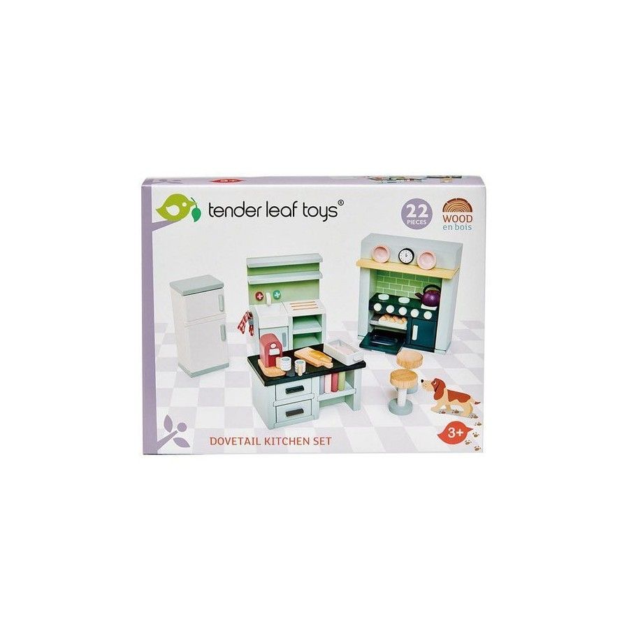 Tender Leaf Toys Drewniane meble do domku dla lalek - kuchnia