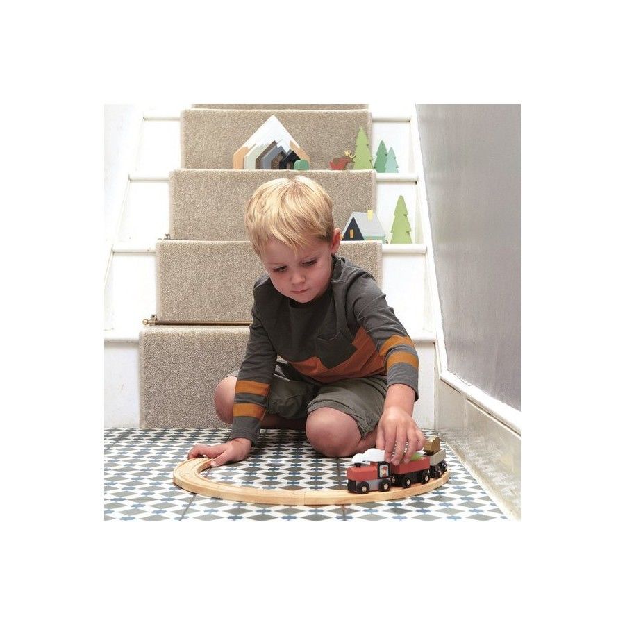 Tender Leaf Toys Drewniana kolejka