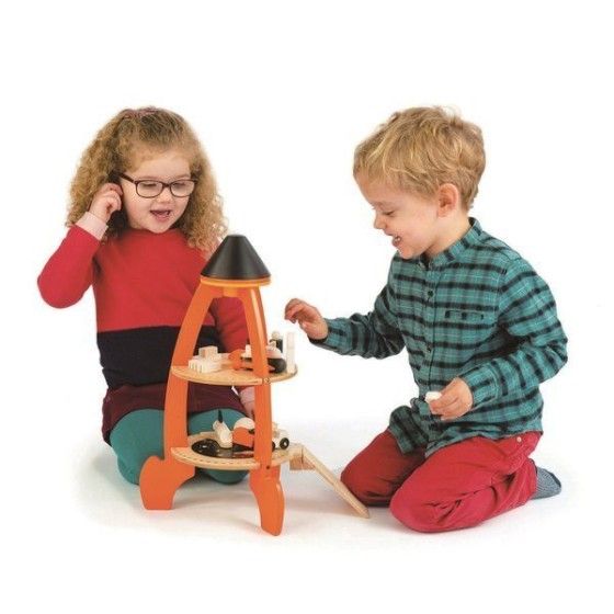 Tender Leaf Toys Drewniana rakieta kosmiczna