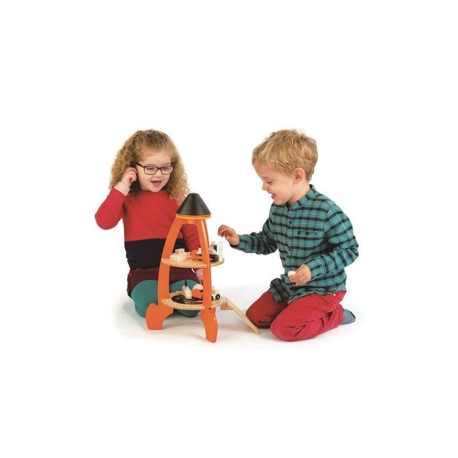 Tender Leaf Toys Drewniana rakieta kosmiczna