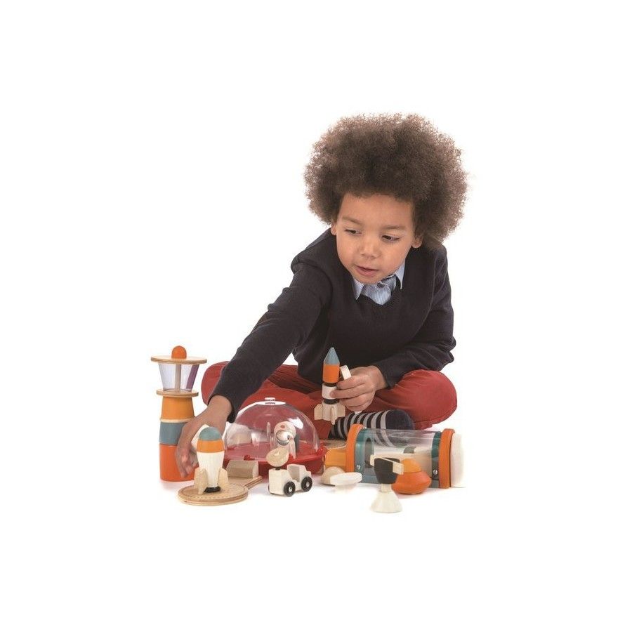 Tender Leaf Toys Drewniana stacja kosmiczna - Życie na Marsie