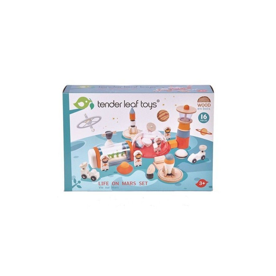 Tender Leaf Toys Station spatiale en bois - La vie sur Mars