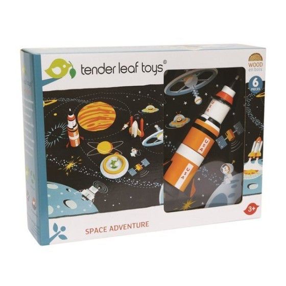 Tender Leaf Toys 带有太空木材元素的木
