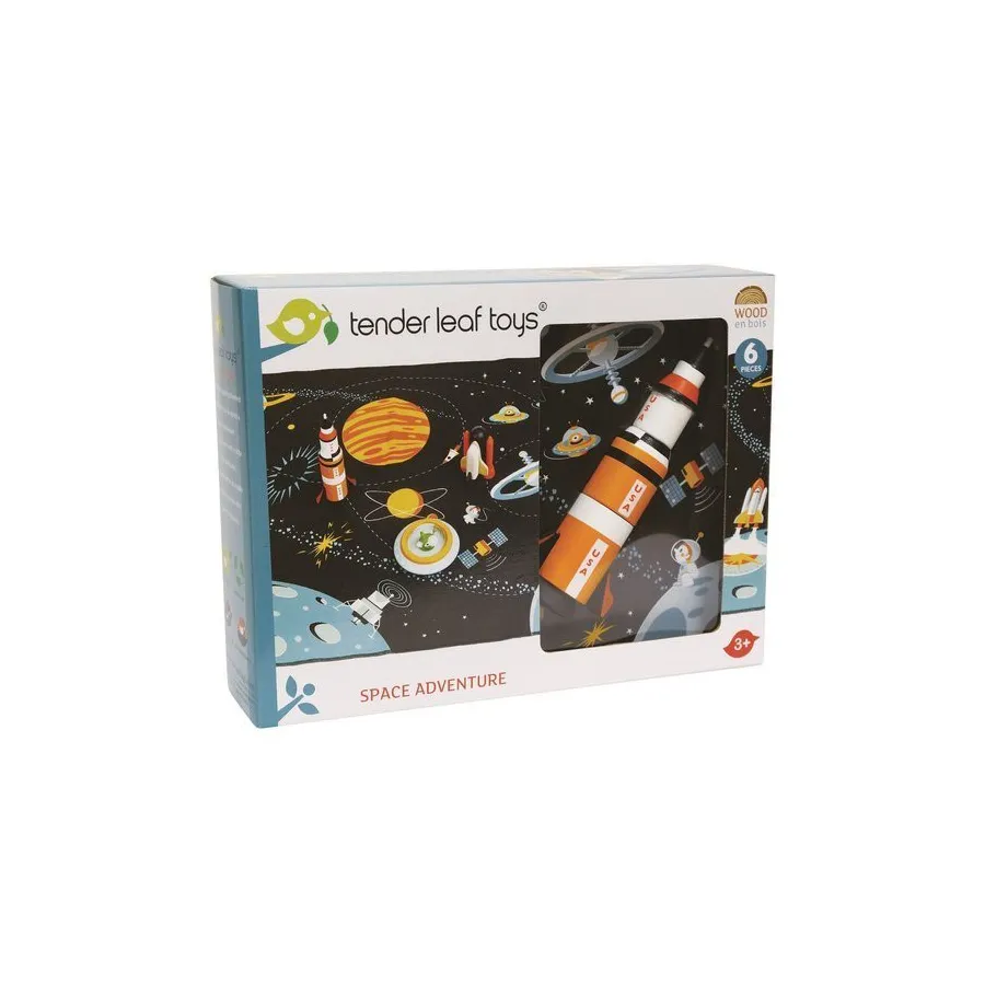 Tender Leaf Toys Mat with space, wooden elements