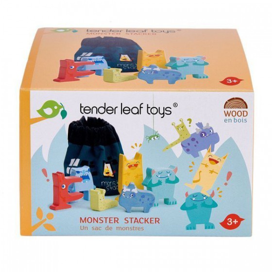 Tender Leaf Toys Drewniana gra zręcznościowa - Wesołe Potwory