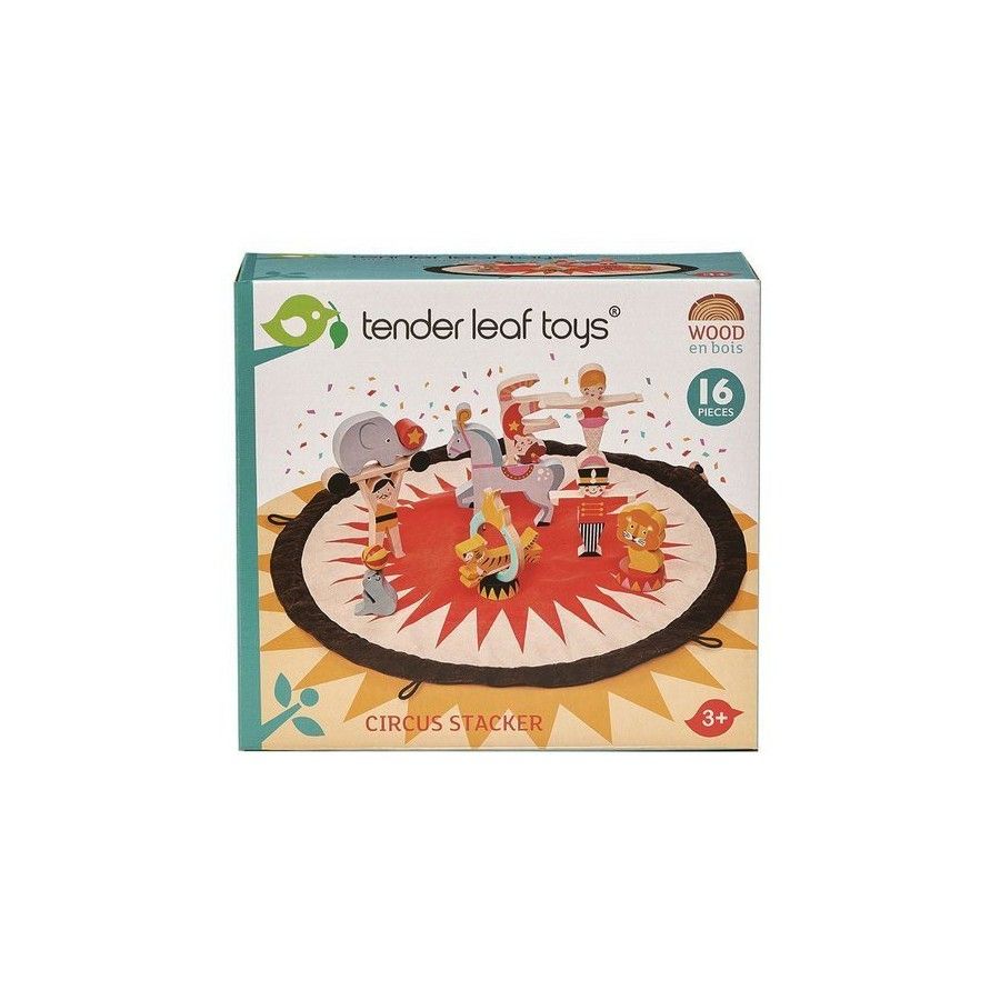 Tender Leaf Toys Mat fából készült játékokkal - Acrobaci
