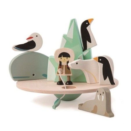 Tender Leaf Toys Holzhandschuhspiel - Polarpol ausbalancieren