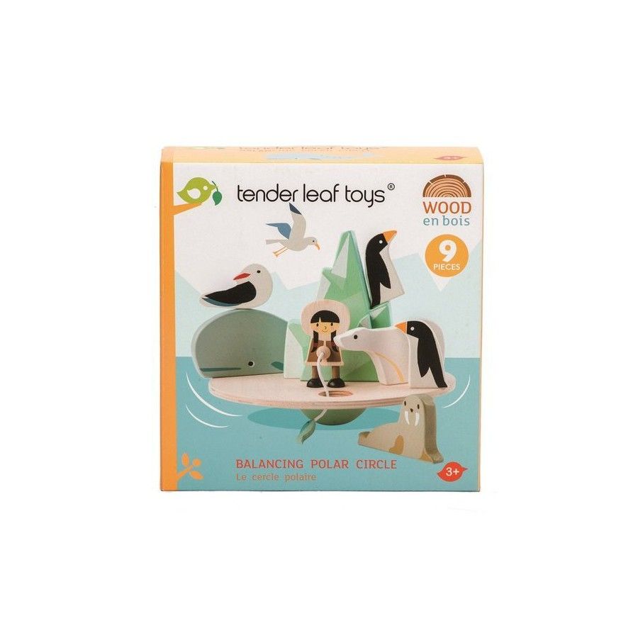Tender Leaf Toys Holzhandschuhspiel - Polarpol ausbalancieren
