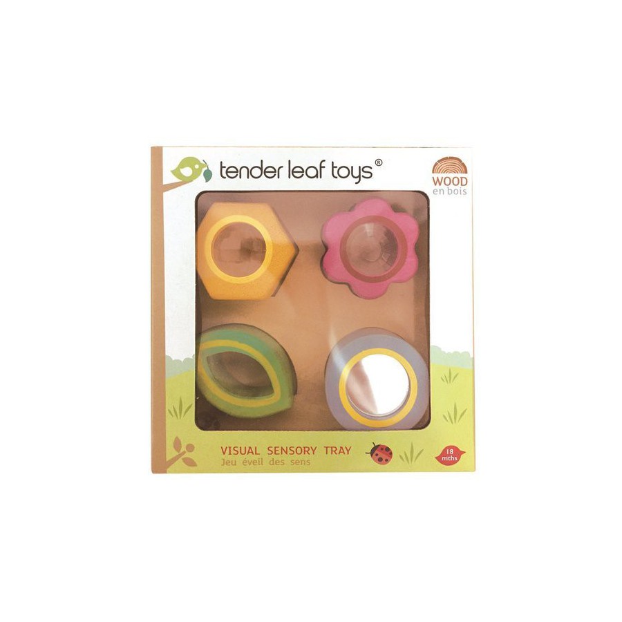 Tender Leaf Toys Drewniana zabawka sensoryczna - Kwiaty -