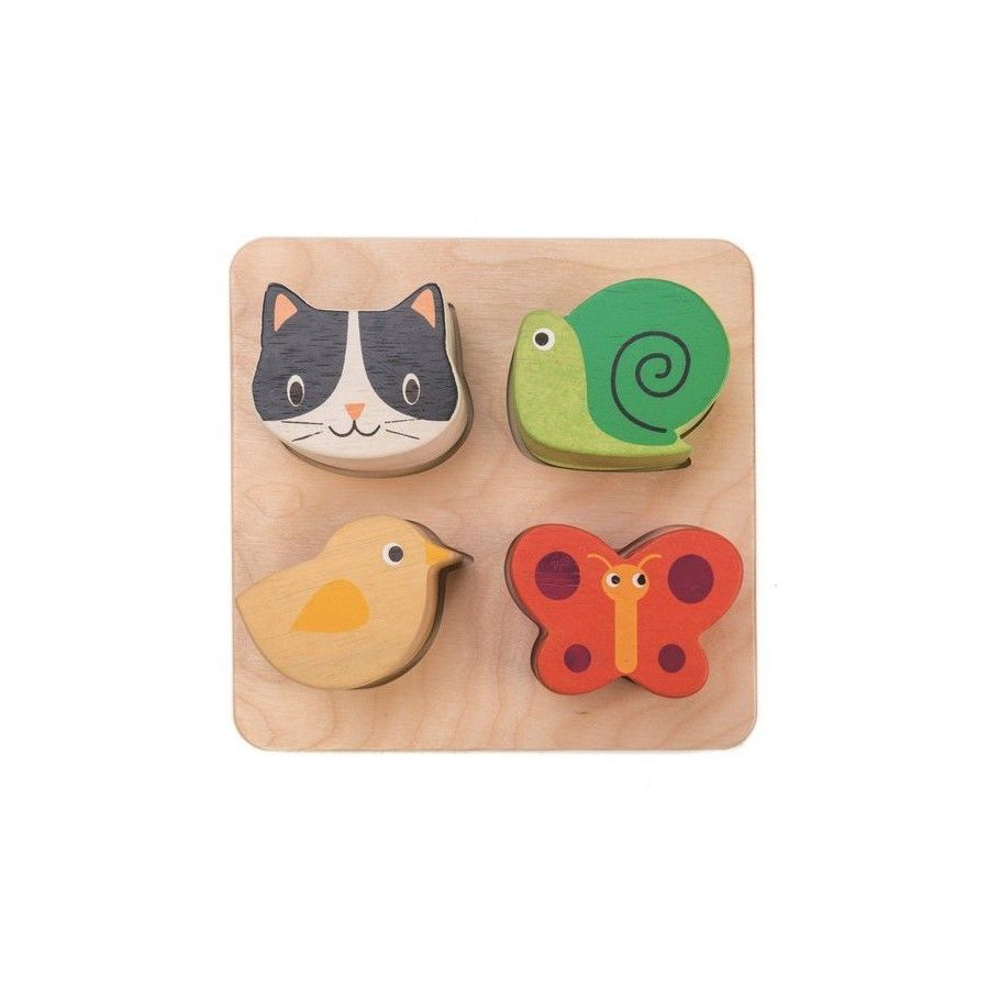 Tender Leaf Toys Дерев'яна сенсорна іграшка - тварини -