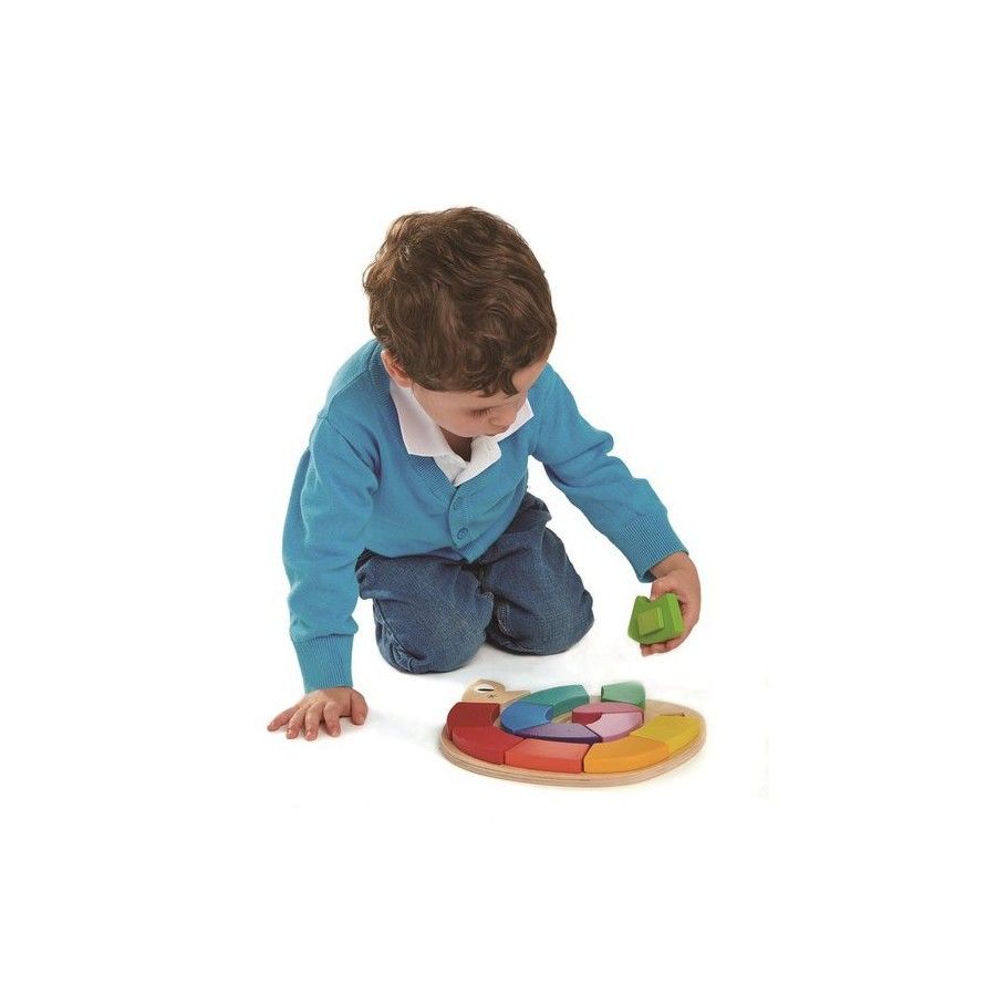 Tender Leaf Toys Giocattolo in legno - Serpente colorato
