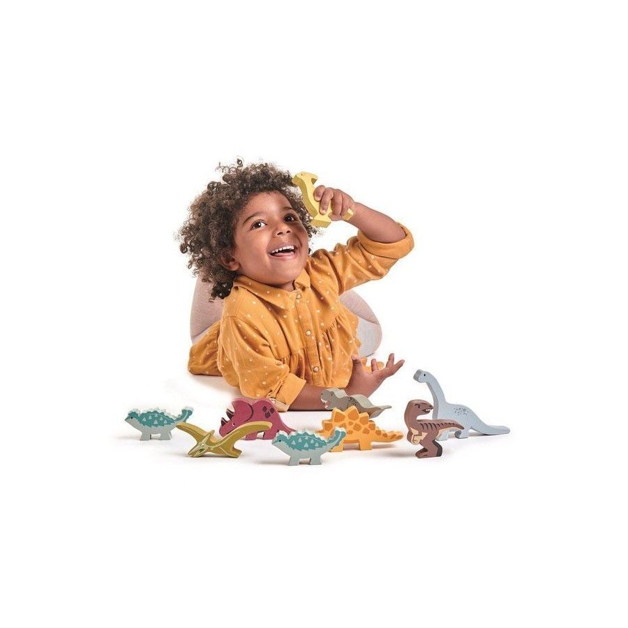 Tender Leaf Toys Figuras de juguete de madera - dinosaurios