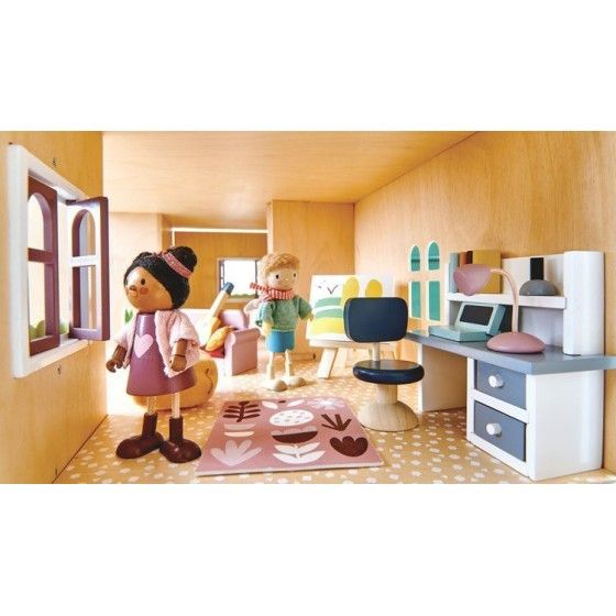 Tender Leaf Toys Meubles en bois pour maison de poupée -