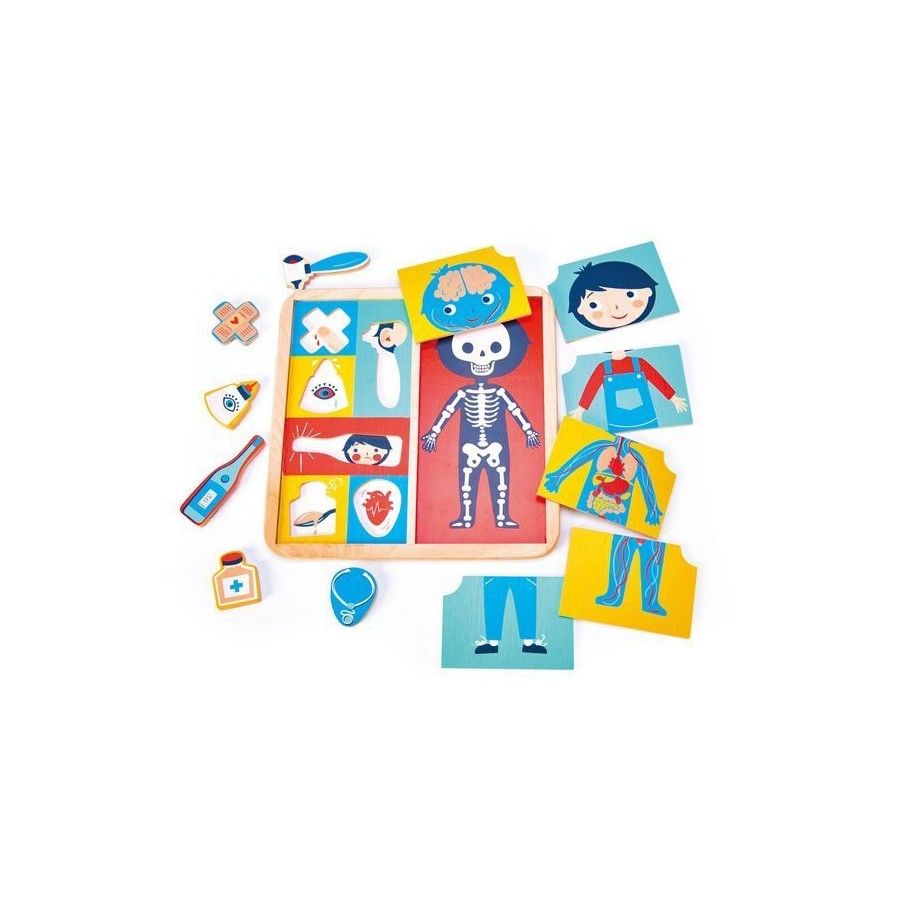 Tender Leaf Toys Houten educatieve puzzel - lichaam