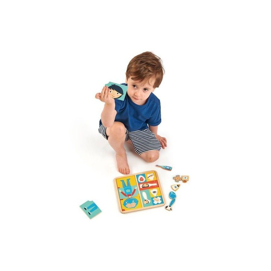Tender Leaf Toys Fa oktatási puzzle - emberi test