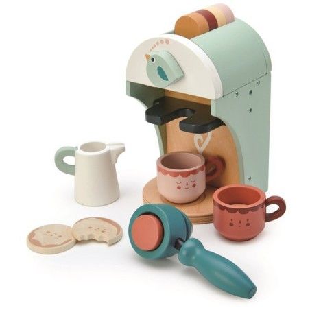 Tender Leaf Toys Drevený kávovar na kapsule