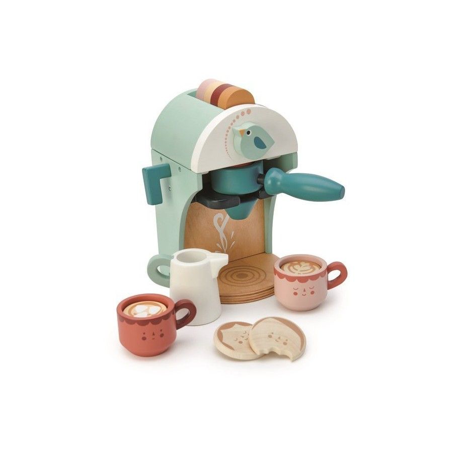 Tender Leaf Toys Holzkaffeemaschine für Kapseln