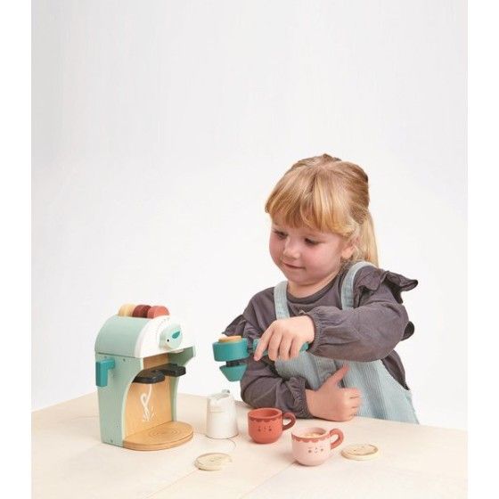 Tender Leaf Toys Drewniany ekspres do kawy na kapsułki