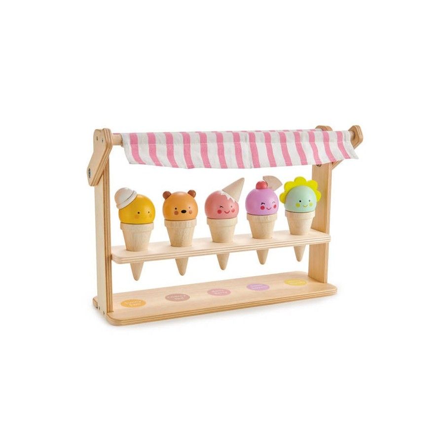 Tender Leaf Toys Mini lodziarnia z lodami w rożkach