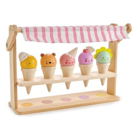 Tender Leaf Toys A mini ice cream parlor with ice cream cones