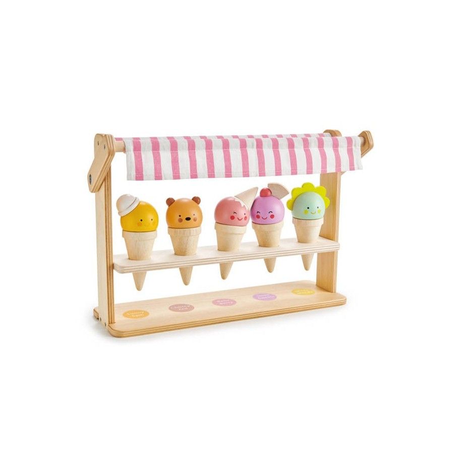 Tender Leaf Toys Mini lodziarnia z lodami w rożkach -
