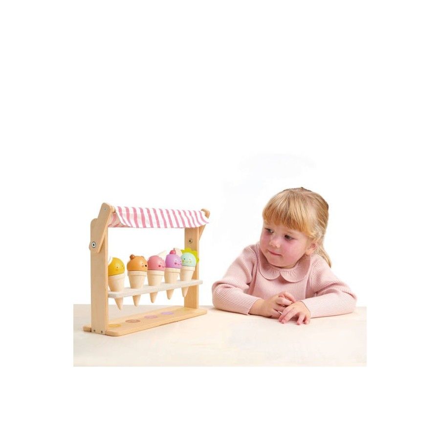 Tender Leaf Toys Mini lodziarnia z lodami w rożkach