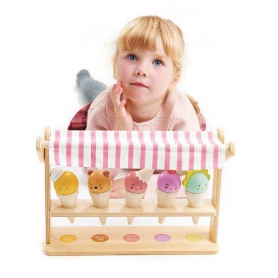 Tender Leaf Toys Mini lodziarnia z lodami w rożkach