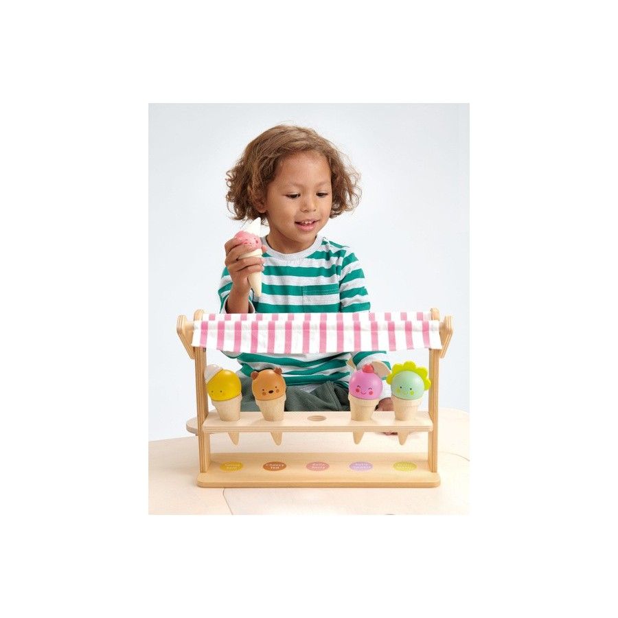 Tender Leaf Toys Mini lodziarnia z lodami w rożkach