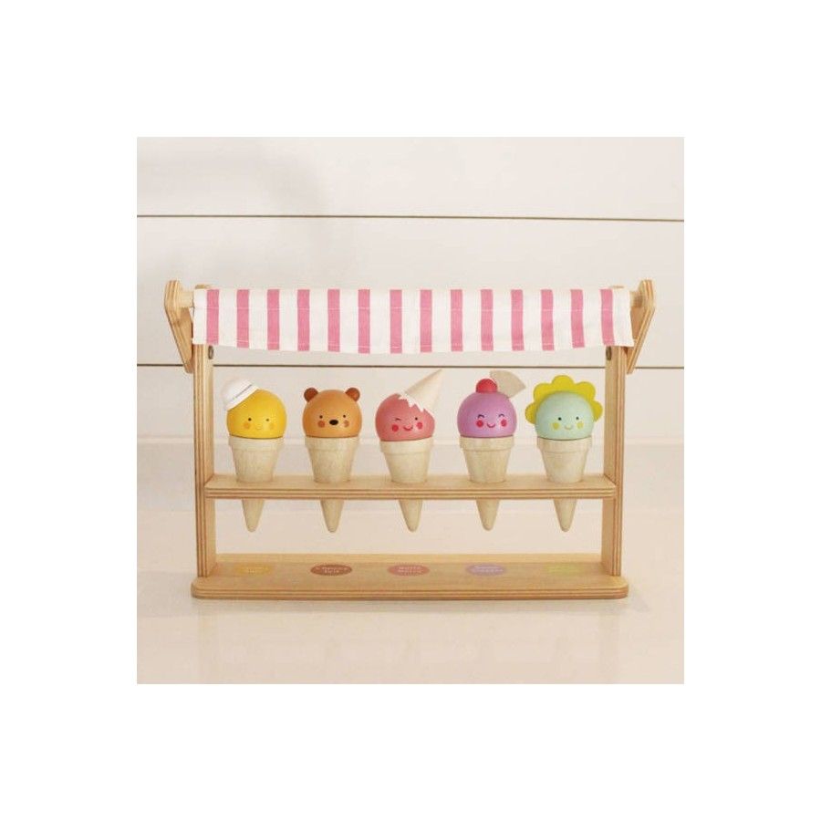 Tender Leaf Toys Mini lodziarnia z lodami w rożkach