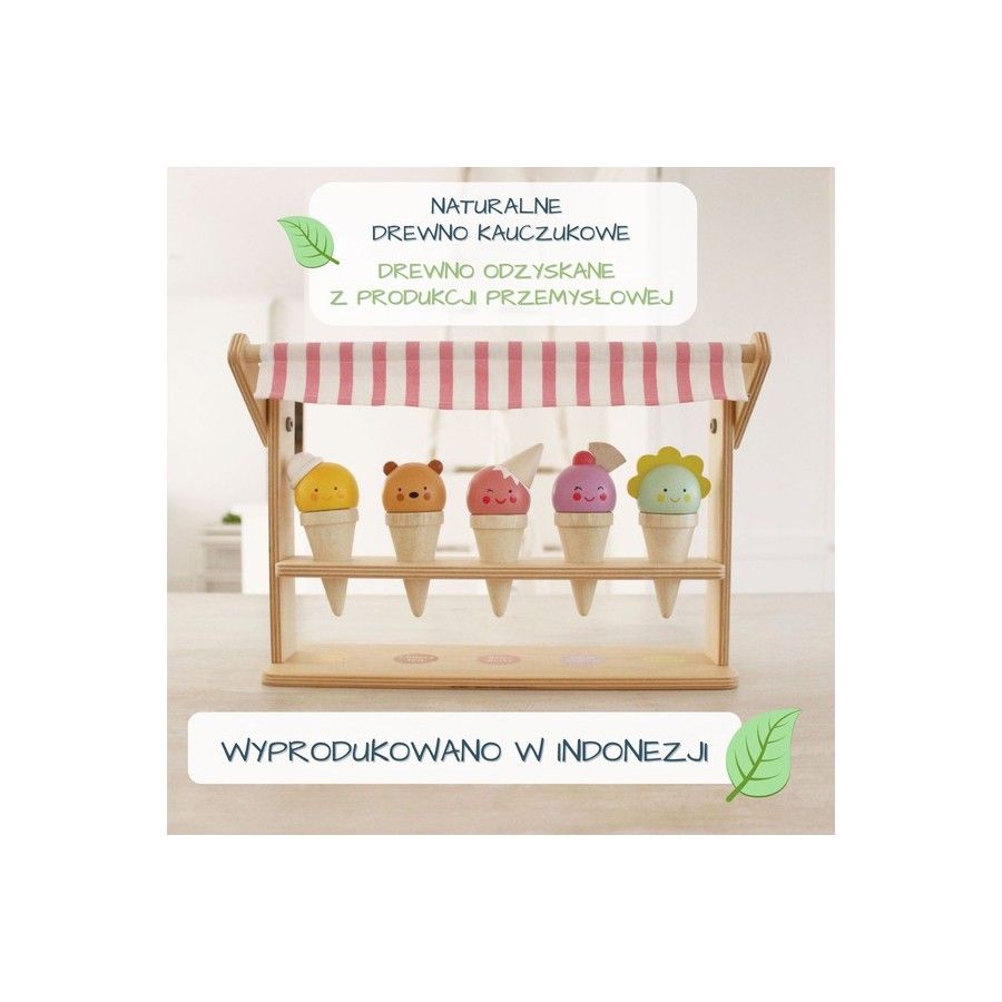 Tender Leaf Toys A mini ice cream parlor with ice cream cones